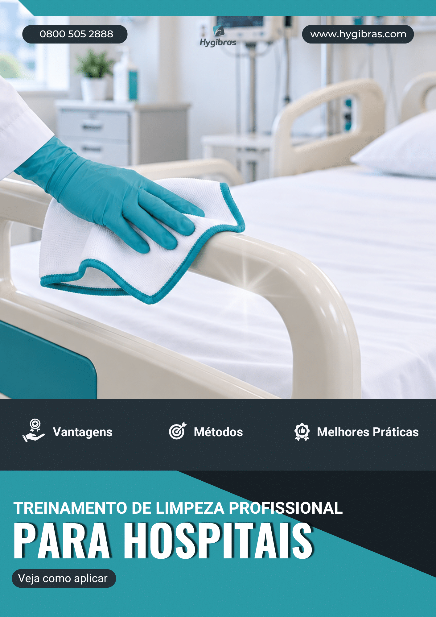 Treinamento de limpeza para hospitais hygibras